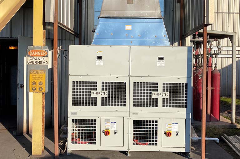 Industrial water cooled unit for conditioning of electrical equipment