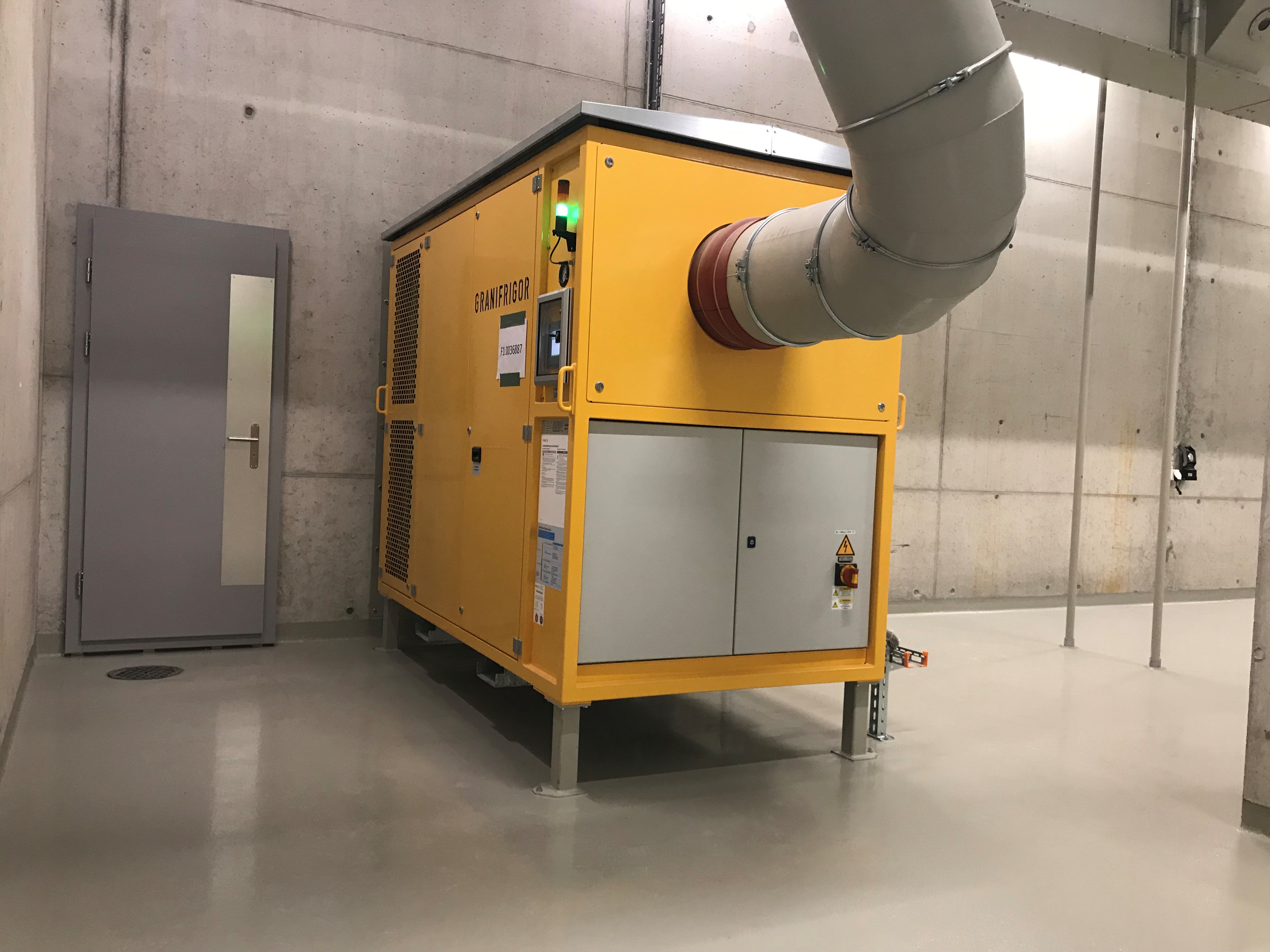 Réfrigérateur de céréales moderne en service en Suisse 