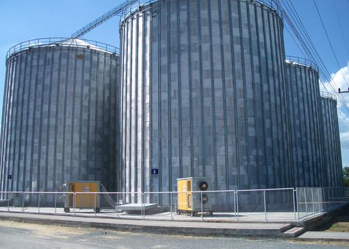 Successful safe grain conservation with grain cooling.